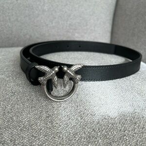 Pinko Love Birds genuine leather belt